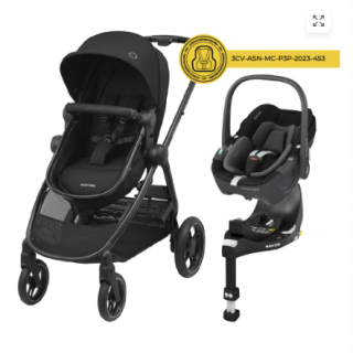 Coche Travel System Zelia 3 + Pebble 360° Pro + Family Fix Maxi Cosi