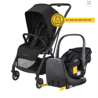 Coche Travel System Leona 2 + Cabriofix Negro Maxi Cosi